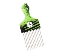 Peine africano recto para mujeres y hombres, de acero inoxidable