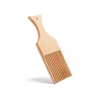 Peine afro de madera natural para el cabello, peine para desenredar, cepillo de pelo africano, herramienta de peluquería
