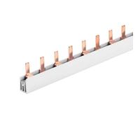 Peine alimentación de 1 metro, para conexión cuadro eléctrico, 2P 54 pines módulos 1000 mm, barra colectora para interruptores magnetotérmicos y diferenciales, BusBar modular 63 A