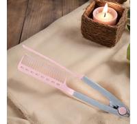 Peine Alisador De Cabello Con Plancha Para Alisar,Alisador Con Forma De V Para El Estilizado Y La Division Del Cabello - Peine De Agarre Para Estilos De Pelo Con Plancha | Para Viajes