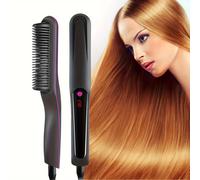 Peine alisador de cabello eléctrico: alisado suave y peinado hermoso.