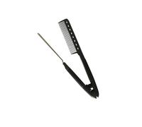 Peine alisador de pelo en forma de V para peinados de moda, mango cómodo, cepillo para desenredar, herramienta de peluquería, peine alisador en forma de V