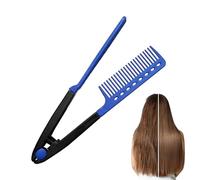 Peine alisador para cabello, cepillo de pelo de salón para plancha plana, cepillo alisador en forma de V, herramienta profesional para viajes en casa, vacaciones, viajes, viajes por carretera, citas