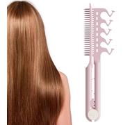 Peine alisador para el cabello, peine Raddock plancha alisadora, herramienta de peinado voluminizador para el cuidado diario viaje salón casa familia para niñas y mujeres