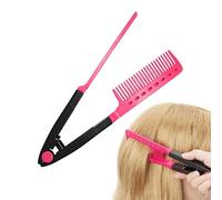 Peine Alisador Para El Pelo | Alisador Con Forma De V Para El Estilizado Y La Division Del Cabello | Accesorio De Peine Para Plancha De Pelo - Para Viajes Vacaciones Salidas Hoteles Citas