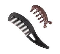 Peine Anticaspa de Masaje Energético Con Peine de Masaje, Peine de Dientes Huecos, Peine de Desintoxicación, para el Cuidado del Cuero Cabelludo, para Eliminar la Caspa y la Suciedad, Unisex