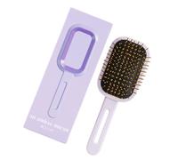 Peine antiestático para el pelo con base de almohadillas de aire ventiladas que aumenta los volúmenes para cepillos rectos ondulados o finos de acero ABS