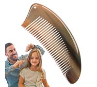 Peine antiestático | Wide Tooth Antistatic Hairr Brush Natural Horn Comb, Festival Present Massage Health Care Beard Bone Brush for Scalp Estimulación Wet Hair & Dry Hair