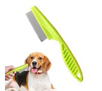 Peine antipulgas de perro, con mango antideslizante, cepillo para pulgas | peine antipulgas con dientes de alta resistencia, peines duraderos para eliminar manchas de lágrimas para perros pequeños