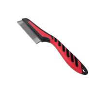 Peine antipulgas para mascotas - Peines de dientes finos para pulgas para gatos con mango largo | Suministros de aseo para mascotas para eliminación de garrapatas, limpieza del cabello, piojos y