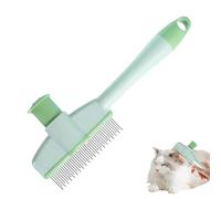 Peine Antipulgas Para Perros,Cepillo Eliminapelos y Antipulgas para Gatos - Con Botón de Liberación y Diseño Ergonómico para Cachorros