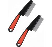 Peine antipulgas profesional para perros y gatos - Peine antipulgas - Peine para polvo - Dientes gruesos y finos