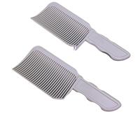 Peine Barber Hair Comb Fading Styling Comb Flat Top Hair Cutting Fade Comb For Men Hairdresser Fade Brush Salon Accessories(02 2Pcs)