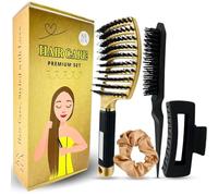 Peine cerdas jabali, Cepillo anti frizz, cepillo clean look, antirotura pelo, peine clean look, escova de cabelo, pack regalo mujer, curly. KS LUX