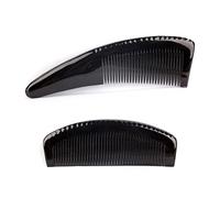 Peine Combatado de cabello de 2 piezas for el cabello, peinado for el cabello for hombres y mujeres, for cabello rizado y grueso largo, for cabello húmedo o seco, negro Peine Para el Cabello