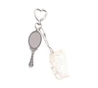 Peine con acetato y gancho de metal inoxidable para accesorios de moda, propietario de peine de vidrio permanente