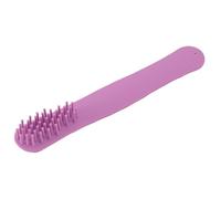 Peine con Correa de Silicona, Peine Compacto para el Cabello de Silicona para Desenredar en Salón para Niñas y Mujeres (PURPLE)