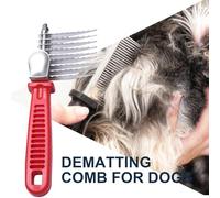 Peine Con Nudo Abierto Para Mascotas: Herramienta De Aseo De 75 G Que Elimina Los Enredos Del Pelo Muerto | Cepillo Desenredante Ďe Metal, Rastrillo Profesional Đe Acero Inoxidable Para Gatos D́e Pelo