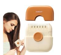 Peine cortador de cabello - Peine cortador de cabello cortado 2 en 1 | Peine recortador de cabello desmontable con cubierta antipolvo, diseño de doble cabezal para peluquero y uso doméstico Herramient