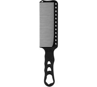 Peine cortadora de dientes finos, peine de corte de pelo resistente a mezcla de barbero con mango antideslizante, para cortes de cortapelos y tapas planas