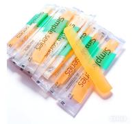 Peine corto de 135 mm de longitud, 6,7 gramos para mascotas, perros, gatos, hoteles, salones de belleza, actividades al aire libre, viajes, hospital, prisión (10, naranja)