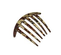 Peine curvado de acetato para el pelo de 6 dientes, E | Para mantener el recogido diario con aspecto y ropa ordenada