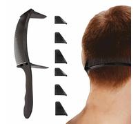 Peine curvado - Peine de pelo plano con forma de S con dientes densos, herramienta de precisión para el pelo | Diseño práctico para cortar, peinar, salón, hogar, uso profesional