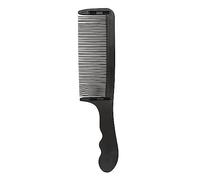 Peine Curvo para Maquinilla de Afeitar, Herramienta de Peluquería Profesional con Forma de S, Parte Superior Plana, Peine para Corte de Pelo (BLACK)
