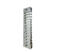 Peine de 10 agujeros para armónica, órgano de boca, arpa suave, repuesto de aluminio, accesorios en C, peine de agujeros duraderos