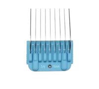 Peine de acero inoxidable de 9 colores, compatible con Andis, compatible con Oster, A5, compatible con Wahl, cortadoras de cuchillas serie KM (solo tamaño 10/15/30)(19mm-blue-A5-9)