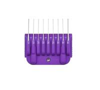 Peine de acero inoxidable de 9 colores, compatible con Andis, compatible con Oster, A5, compatible con Wahl, cortadoras de cuchillas serie KM (solo tamaño 10/15/30)(6mm-purple-A5-9)