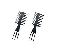 Peine de acuarela negro 3 en 1 de plástico flotante de doble cara para pintar, papel de mármol, herramientas de arte de acuarela, 2 unidades