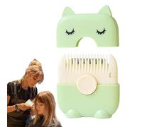 Peine de afeitar para el cabello - Peine para adelgazar el cabello | Removedor de puntas abiertas portátil de doble cara para niños para viajes y hogar