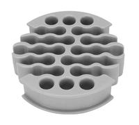 Peine de Alambre, 30 Hoyos Organizador de Cable de Red Construcción de PC para Administración de Cables Admite 7 Filas (Gray)
