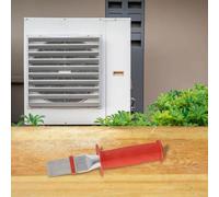 Peine de aleta de aire acondicionado de acero inoxidable para reparación de condensadores, herramienta de limpieza de bobina de CA con mango de plástico antideslizante, para kit de mantenimiento de