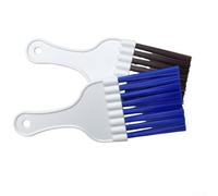Peine de aleta de CA, 2 cepillos de limpieza de condensador de aire acondicionado para bobina, evaporador, radiador, herramienta manual de plástico para mantenimiento de HVAC