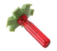 Peine de aleta de radiador para limpieza de bobinas de aire acondicionado, endereza aletas dobladas en el evaporador del condensador del radiador, 8 a 15 aletas por pulgada, verde y rojo para Pla