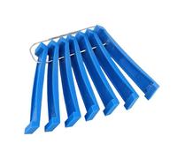 Peine De Aletas - Cepillo De Limpieza De Reparación De 12,2x1,9x1cm | Peine De Aleta De Bobina De 7 Piezas | Cepillo De Limpieza De Condensador Para Evaporador De Reparación De Mantenimiento Automotri