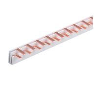 Peine de alimentación para conexión cuadro eléctrico, 1P + N 24 pines 210 mm, barra colectora para interruptores magnetotérmicos y diferenciales, BusBar modular 63 A