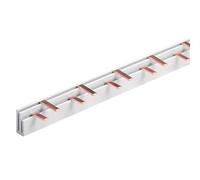 Peine de alimentación para conexión cuadro eléctrico, 1P + N-LE 12 pines 210 mm, barra colectora para interruptores magnetotérmicos y diferenciales, BusBar modular 63 A