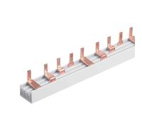 Peine de alimentación para conexión de cuadro eléctrico, 4P 12 pines 210 mm, barra colectora para interruptores magnetotérmicos y diferenciales, BusBar modular 63 A