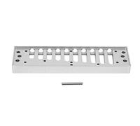 Peine de Armónica, Pieza de Peine de Arpa de Blues de Pulido Fino de 10 Orificios para Accesorio de Armónica de Aleación de Aluminio HOHNER SP20 (Plata)