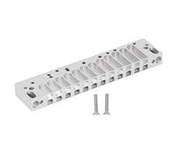 Peine de Armónica, Piezas de Peine de Armónica de Aluminio de Aleación de Plata de 12 Orificios, Peine de Escala Cromática Esmerilado para HOHNER 270D, Piezas de Instrumentos