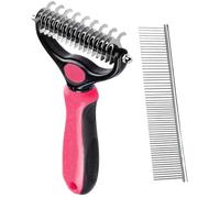 Peine De Aseo De Gatos - Cepillo De Dientes De Acero Recto, Desplegador De Cabello Ergonómico | Herramienta De Adelgazamiento De Pieles De Doble Cara, Peine De Removedor De Nudo De Precisión, Solución