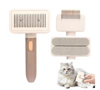 Peine de aseo de mascotas, cepillo de gato para desprendimiento | Cepillo de desvío de gatos multifuncional,Herramienta de limpieza reutilizable, suministros de desenredado portátiles para animales do