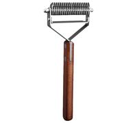 Peine de aseo para el de gatos, herramienta de aseo para mascotas, rastrillo para gatos de largo, dientes de acero inoxidable, mango ergonómico, 8,5 x 20 cm, para desenredar tapetes y quitar