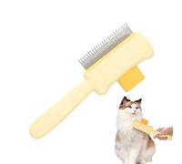 Peine de aseo para mascotas - Cepillo para deshedding, herramienta de depilación del cabello | Peine ergonómico de acero inoxidable, delicado para gatos, perros, conejos