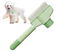 Peine de aseo para perros | Cepillo autolimpiante para eliminar desprendimientos | Peine de aseo y masaje para limpieza de pelo en interiores, cachorros, gatitos, cuidado de mascotas