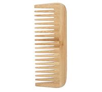 Peine de bambú con Dientes Anchos, Material Seguro, Peine Ligero para Uso Doméstico, Peine para Cabello Húmedo para Proteger el Cuero Cabelludo