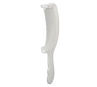 Peine de Barbero Curvo, Peine de Cortadora Superior Plana en Forma de S Profesional, Peine de Corte de Pelo, Herramienta de Peinado, Peine de Peluquería para Salón de Casa (Blanco)